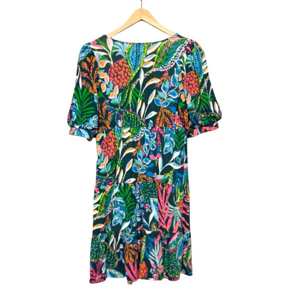 Lilly Pulitzer Aleece T-shirt Dress Small Cotton Multi Sunshine Jungle - Picture 6 of 8